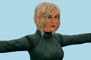 Kim Roland XIII-Remake, woman, female, girl, people, human, characters